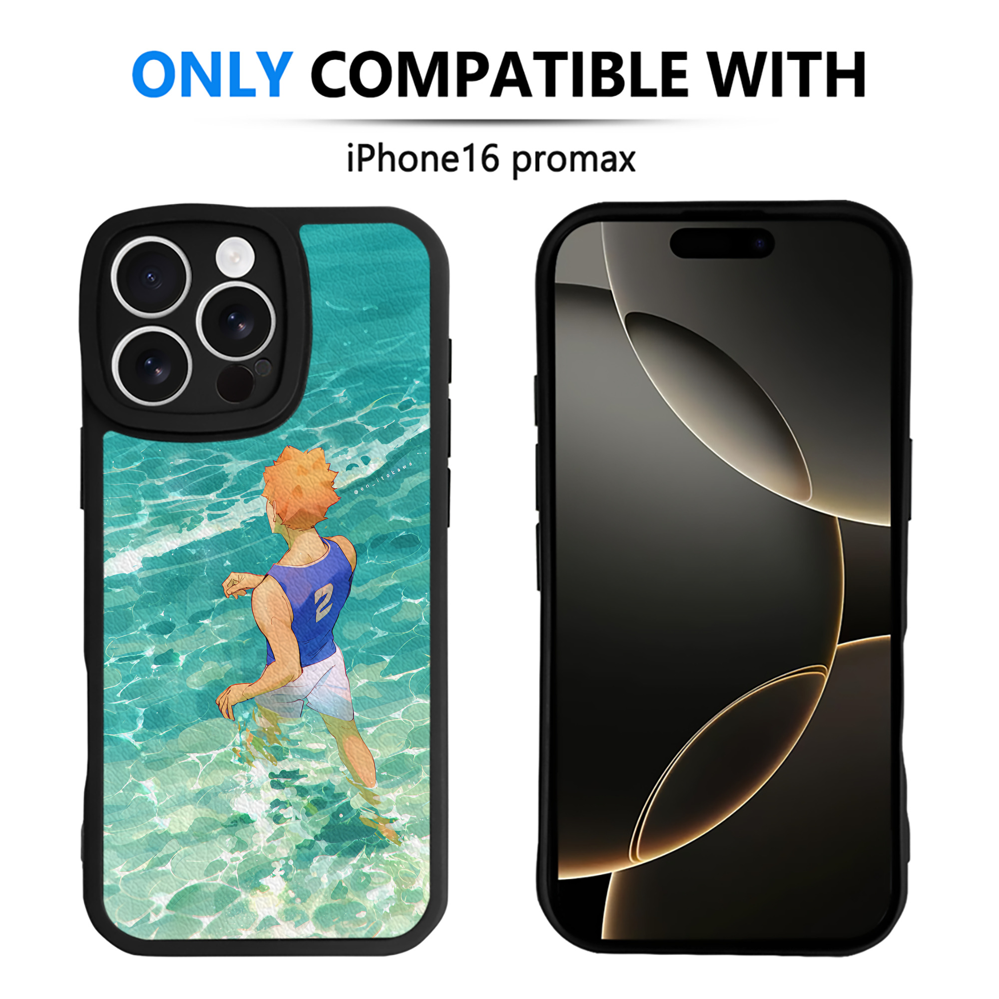 （画像用） ハイキュー!! Haikyu!! 【iPhone 16シリーズ対応】シリコンスマホケース（レザー調） 材質：シリコン